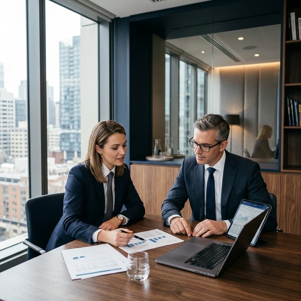 WDS Chartered Accountants partners in a client meeting